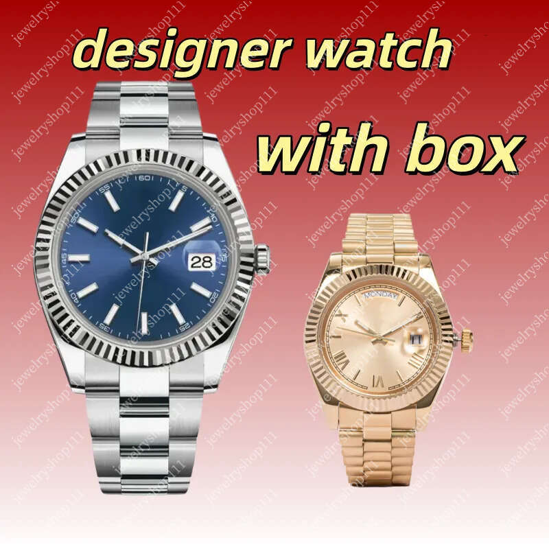 designer men womens automatic watch size 28 quartz watches 36 41mm semi-automatic mechanical movement with box sapphire
