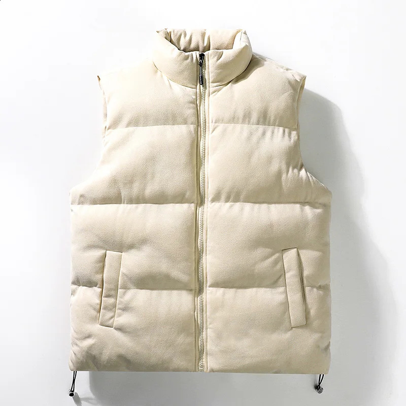 Autumn and Winter Loose Suede Vest Jacket for Couples Comfortable ThickWarmStand Up CollarHighquality 251023