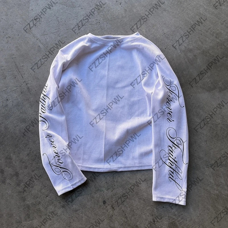 ONeck Hip Hop Y2k Long sleeve Top Harajuku Letter Print Punk High street Long sleeve Tshirt Fashion Rock Gothic Unique Clothes 251020