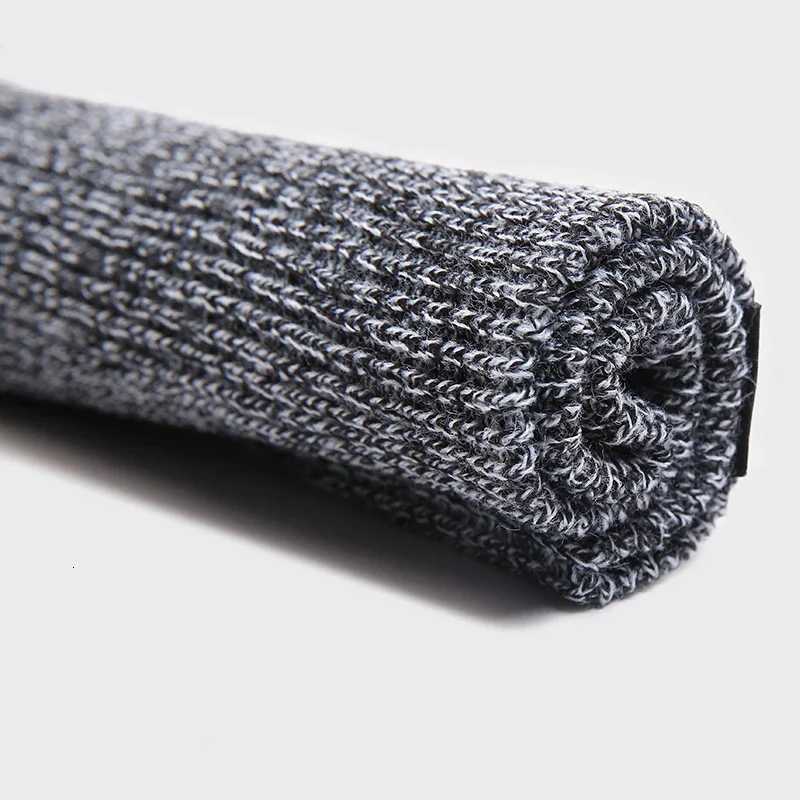 New Fashion Beanies for Men Solid Woon Thicke Knit Warm Hat Man Beanie Winter Hats Casual Hip Hop Unisex Skl sW251023