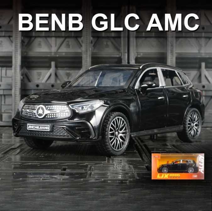 132 Benzs GLC 400e SUV Alloy Car Model Diecast Metal Toy Vehicle Car Model Simulation Sound and Light Collection Childrens GiftT251023