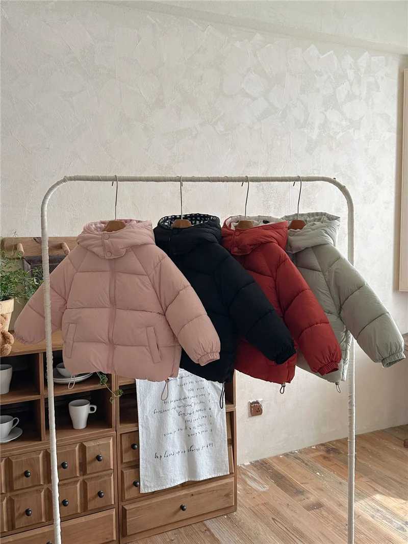 Children Down Cotton Jacket Winter Thick Warm Bread Coats Girls Boys Fashion Hooded Outerwear Kids Clothes 38 Years Y251023