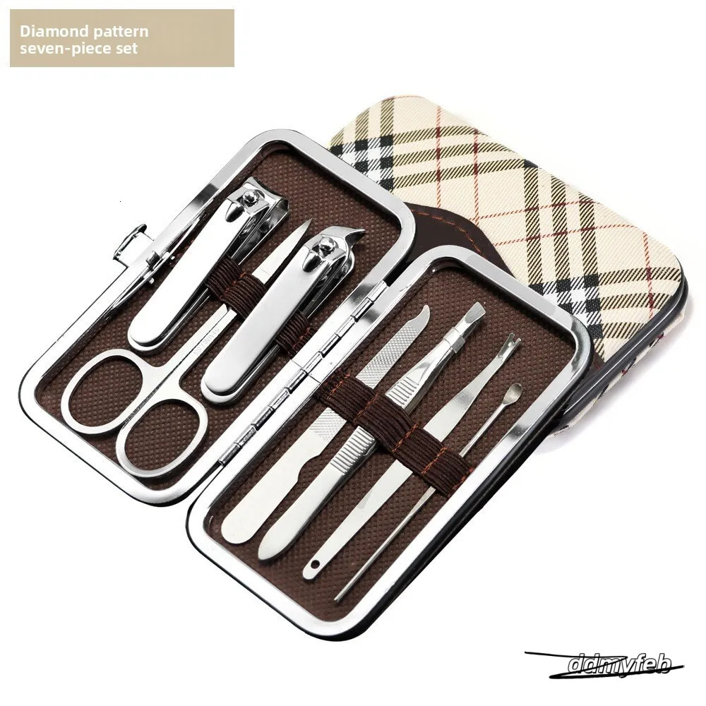 Complete Manicure Set: Round Tail Contouring Clippers, Nail Cutter, And Beauty Tool Kit Ddmyfeb