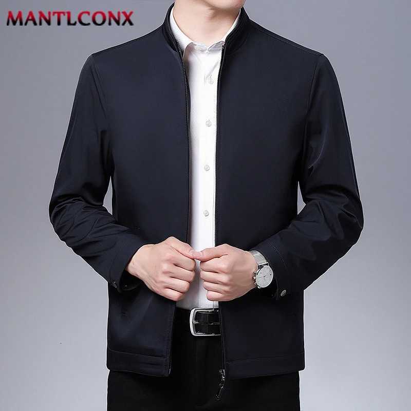 Casual Thin Jacket Men Spring Autumn Slim Fit Zipper Jacket Men Clothing Business Office Dress Coat Mens Jacket Outerwear New W251023