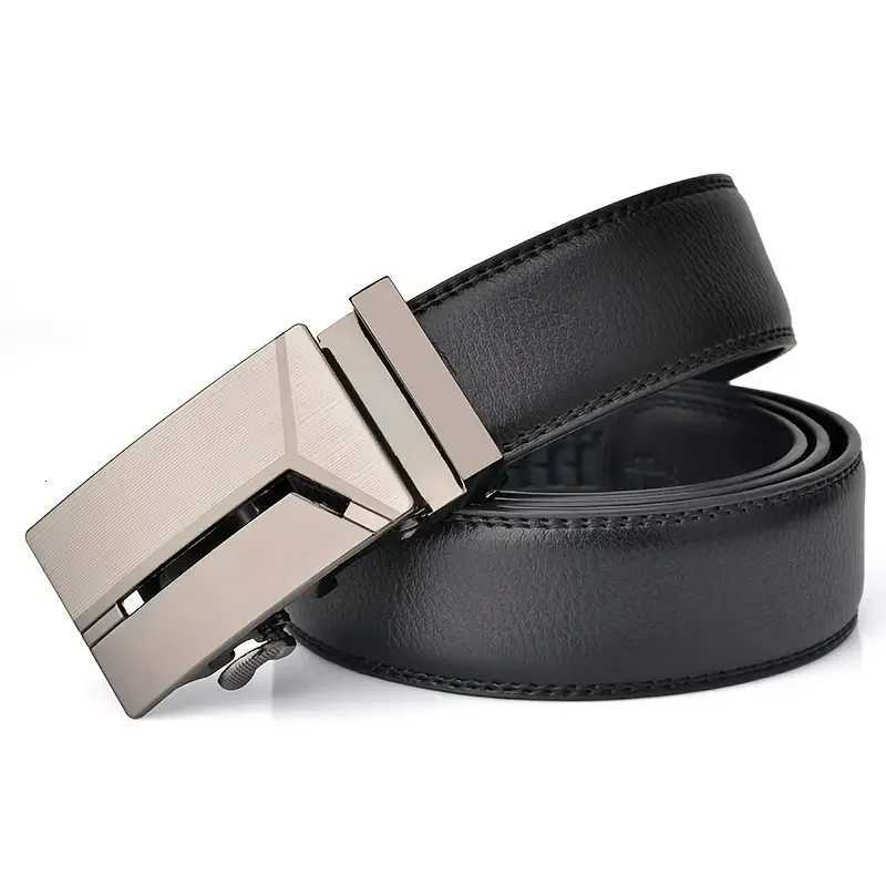 Fashionable Business Mens Authentic Luxury Brand Belts Automatic Buckle Waistband Leather Soft Belt with Casual Pants JeansXJ251023