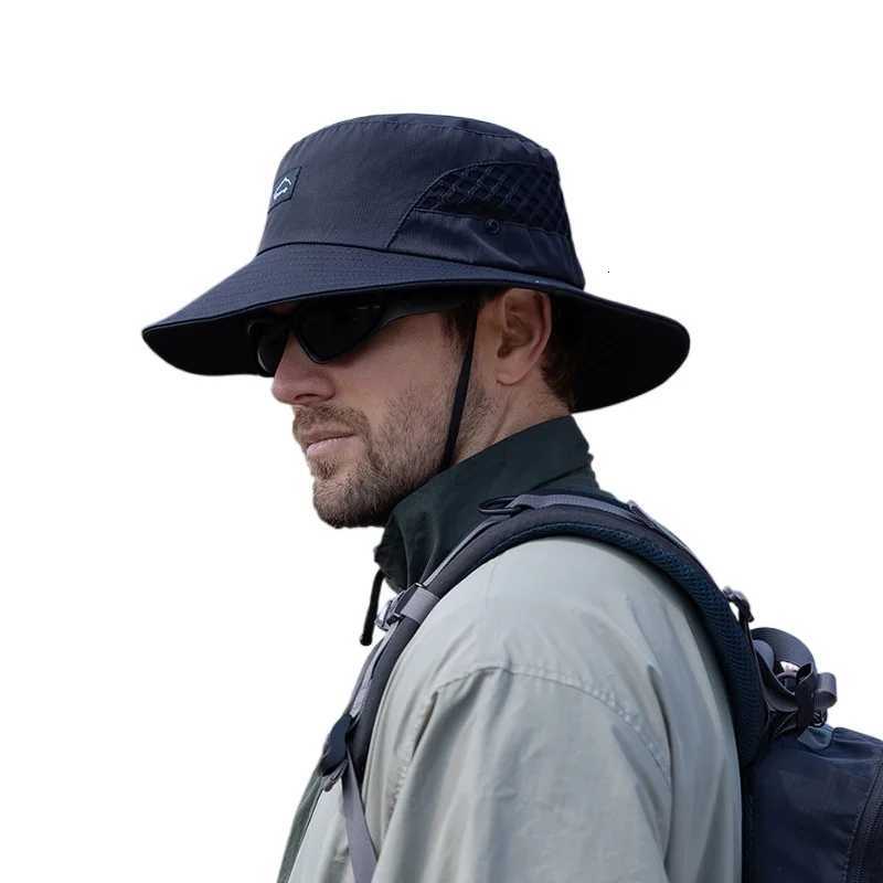 Summer Mens Breathab FIsherman Hat Outdoor Fishing Travel Ma Climbing UV Sun Protection Sunproof Bucket Hats For MenW251023