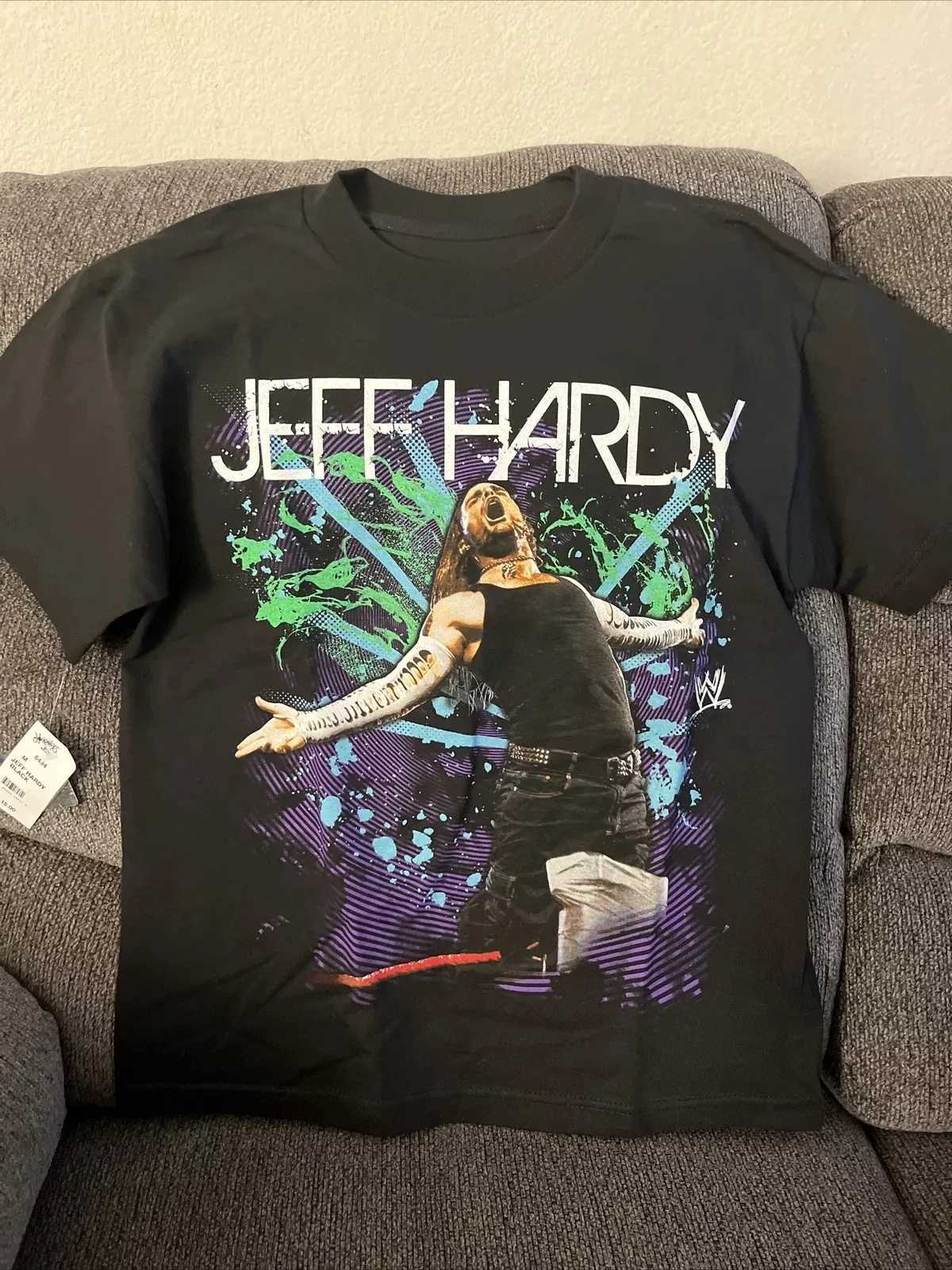25 New Vintage Hot Trend Jeff Hardy Graphic T Shirt Hiphop Retro Fashion Brand Mens High Quality Cotton Oversize Unseix Top TeeXJ251023