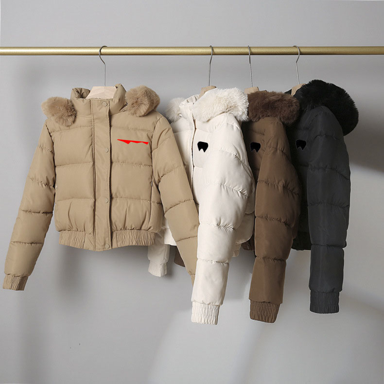 Women's Down & Parkas Winter Homme Outdoor Windbreaker Outerwear Hooded Fourrure Manteau Coat Hiver Parka Doudoune Thickened medium short style 2XL