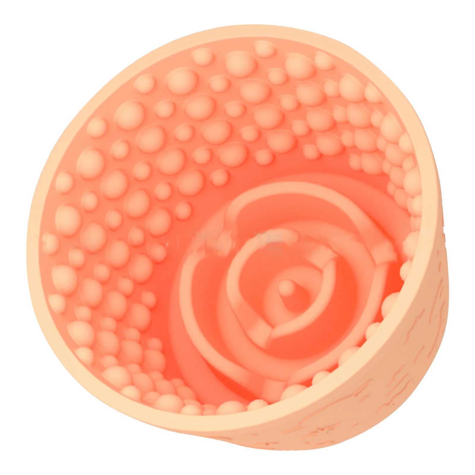 Dog Lick Bowl Anxiety Dog Licking Mat Freezer Treat Dispenser NonSlip AntiChoking Silicone Slow Feeder Bowl for Dogs Y251023
