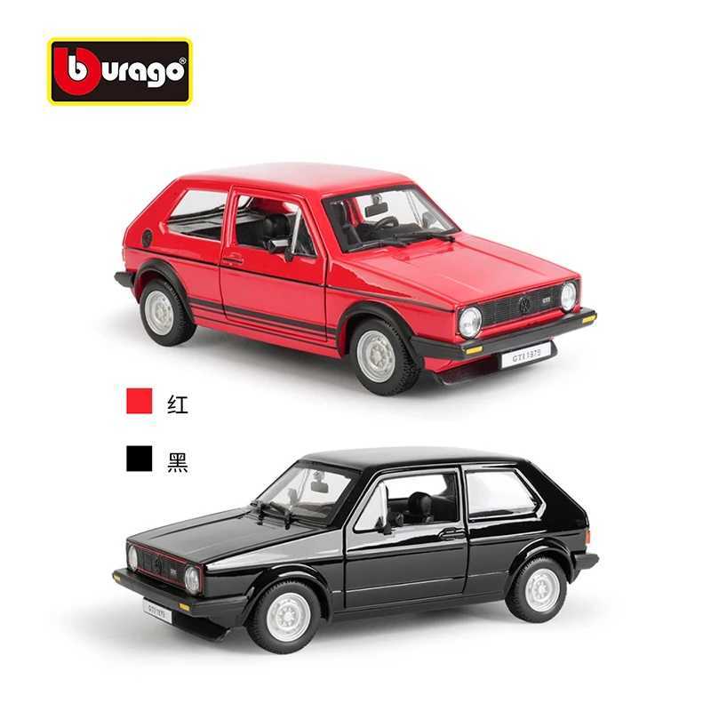 124 Bburago vintage car Golf 1979 MKI High precision diecast alloy car model Kid collect decoration Kid Birthday gift RecommendT251023