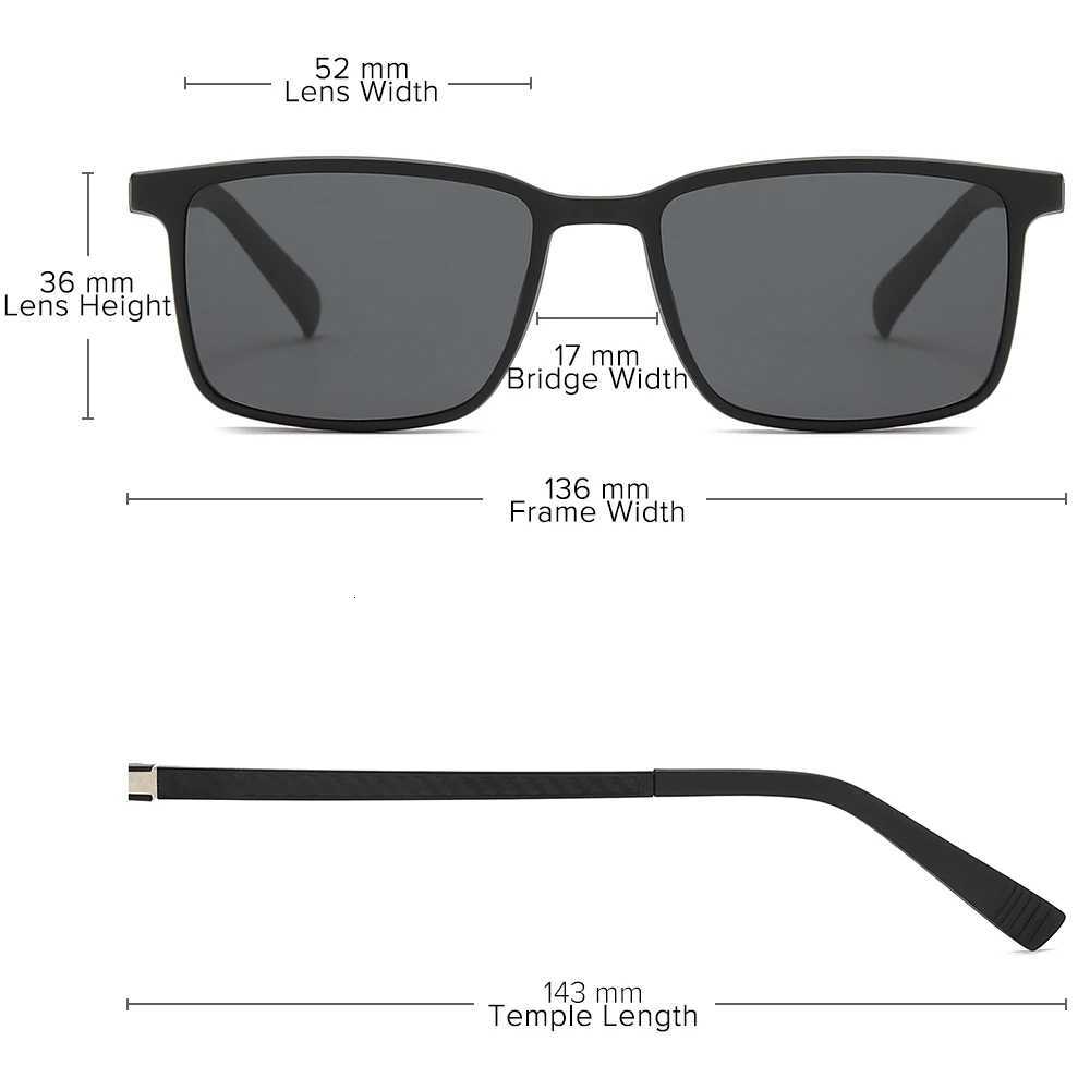 Progressive Prescription Glasses Men 3 in 1 Polarized Magnetic Clip on Sunglasses Male Optical High Myopia Multifocal EyeglassesW251023