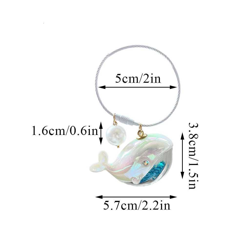 Laser Whale Keychain Lanyard Whale Bag Pendant Keyring Jewelry Bag Accessories Gift Backpack Pendant DIY Glitter Sequins Cute Z251023