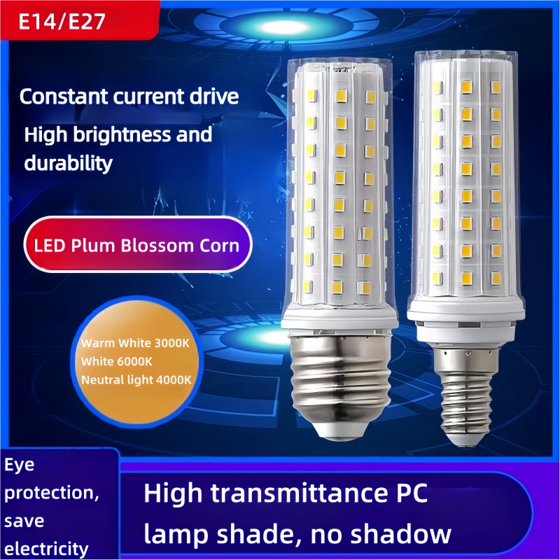 E27 LED Corn Bulb, 10W/20W/25W Aluminum LED Light for Bedroom & Storefront, Warm/Cool/Natural White 220V IP30 LED Bulb-Corn bulb