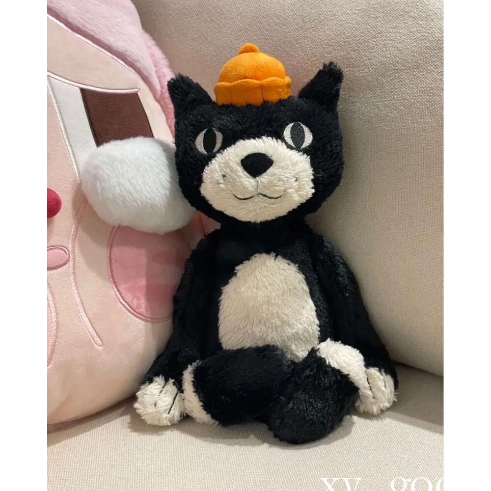 Dolls cat Jack Plush Children's plush toys Black Jelly Soft Toy 25th Anniversary 2 New Geely Cat body pillow Soothing the Doll Gifts 12