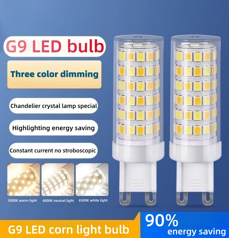 G9 LED Corn Bulb, 88-Bead 15W Ceramic 220V, Warm/Cool/Natural White for Bedroom Lighting--G9 corn lamp with 88 LED beads