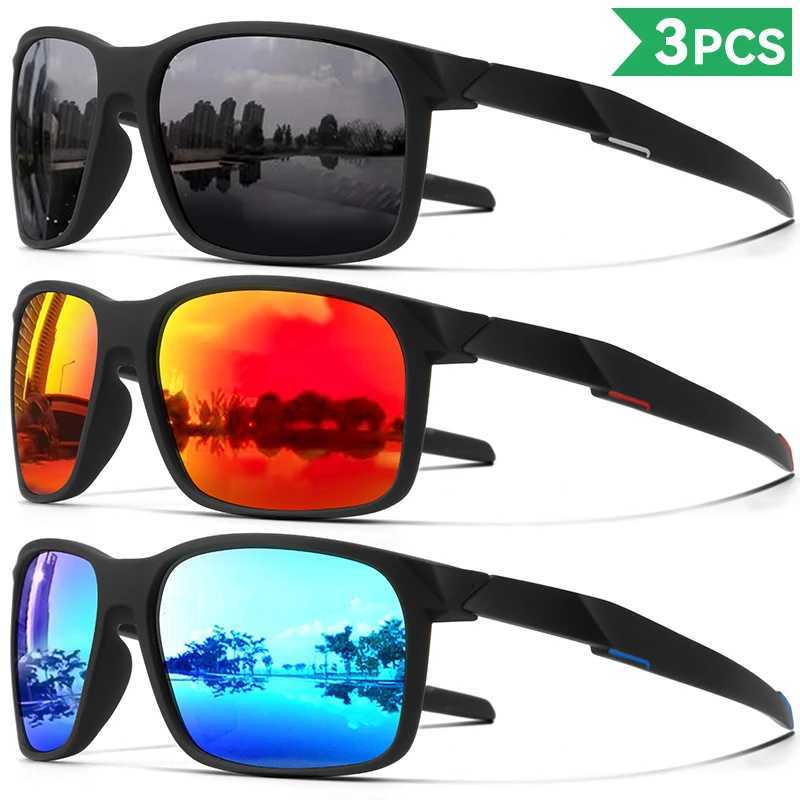 1pcs3pcs Square Polarized Sunglasses Men Women Color Film Genuine Film Lens Outdoor Fishing Driving Travel SunglassesW251023
