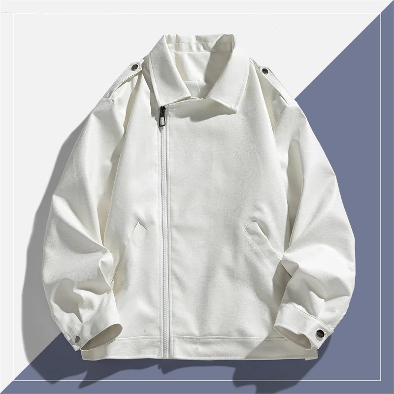 Fashionable Trendy Handsome Mens Autumn Winter Highquality Leather Jacket Comfortable Loose Breathable and Versatile 251015