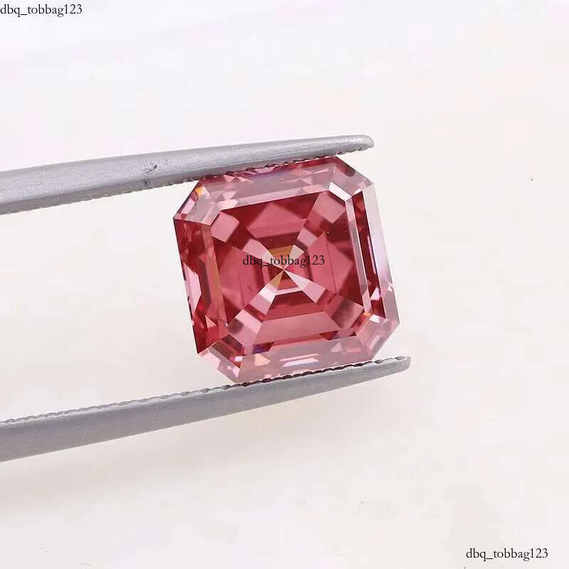 Asscher Cut 4.03carat Hpht Cvd Fancy Pink Lab Grown Loose Dias Synthetic Dia Factory Wholesale