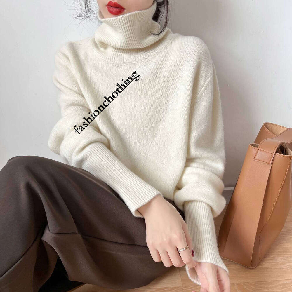 Women Jumper Female Pullover Long Sleeve Casual Turtleneck Autumn Winter Cashmere Sweater