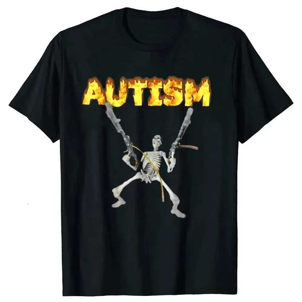 Autism Meme T Shirt Funny Humor Introvert Gift Awareness Neurodivergent Tshirts Men Women Cotton Tshirt Summer Short Sleeve TeeXJ251023