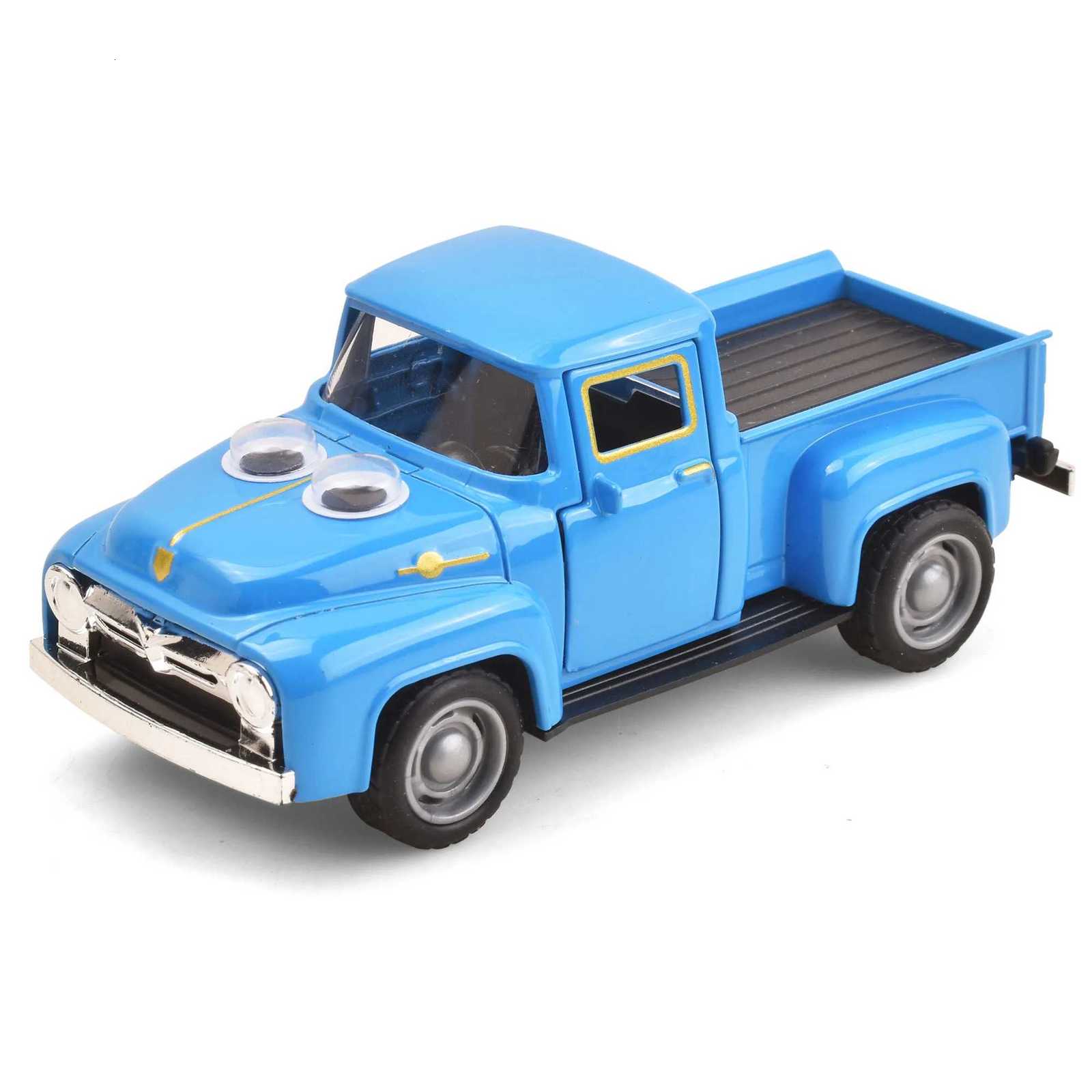 132 Classic Pickups Truck Big Eye Alloy Diecast Car Model Pull Back Feature Toy Vehicle for Children Christmas CollectionT251023