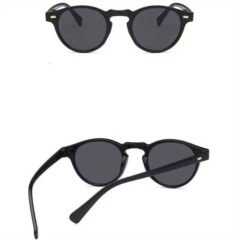 Retro Round Sunglasses Fashion Rice Nail Box Sunglasses For Men And Women Trend Joker SunglassesW251023