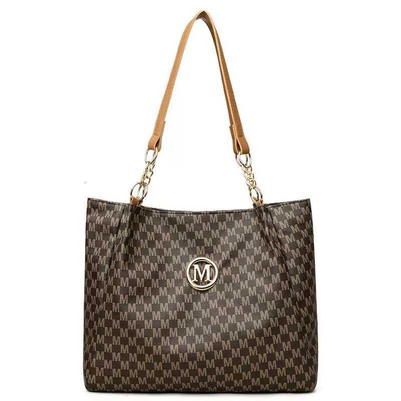 Womens New Commuter Tote Bag Trendy Fashionable Single Shoulder Large Capacity Simple Vintage PrintL251023