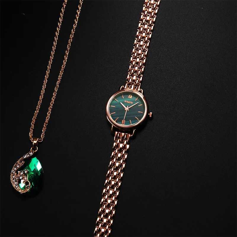Fashion Rose Gold Woman Watch Luxury Stainless Steel Ladies Watches Small Dial Elegant Female Quartz Bracelet Wristwatch relojL251023