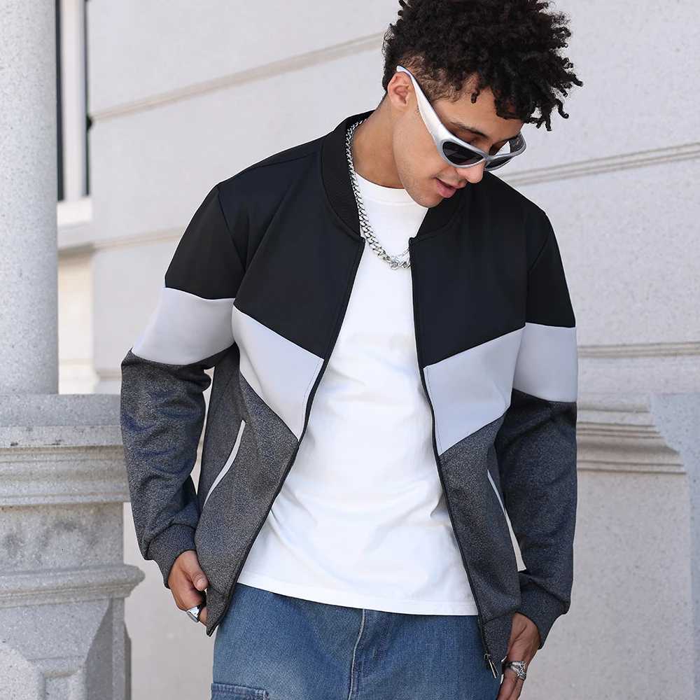 Mens Jackets 25 New Spring Business Leisure Trendy Color Windproof Bomber Overshirt ZipUp Streetwear Popular Clothes US Size W251023