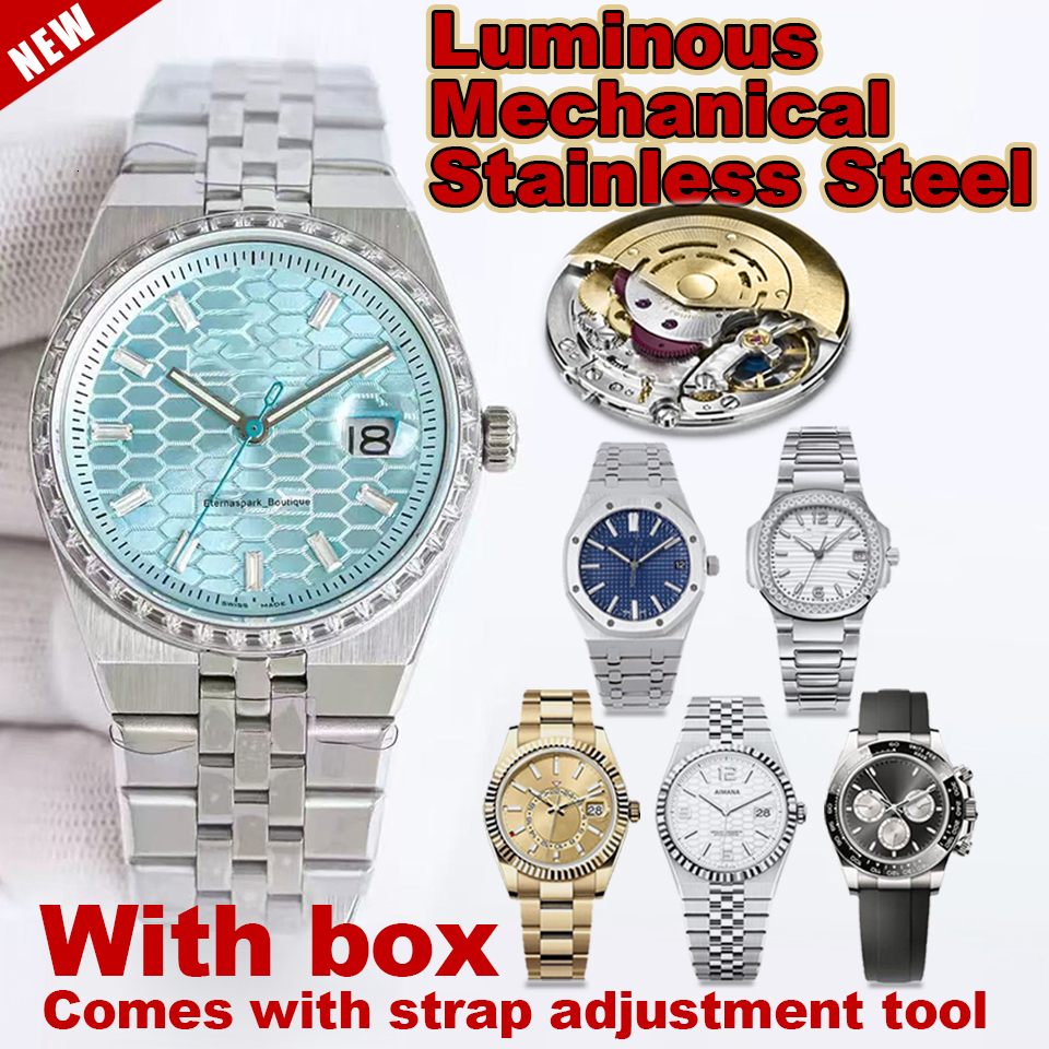 Men women Watches Designer day-date mens watch Luxury Automatic Watch 904L Stainless Luminous Waterproof Mechanical Movement 41mm Moissanite Fashion watches