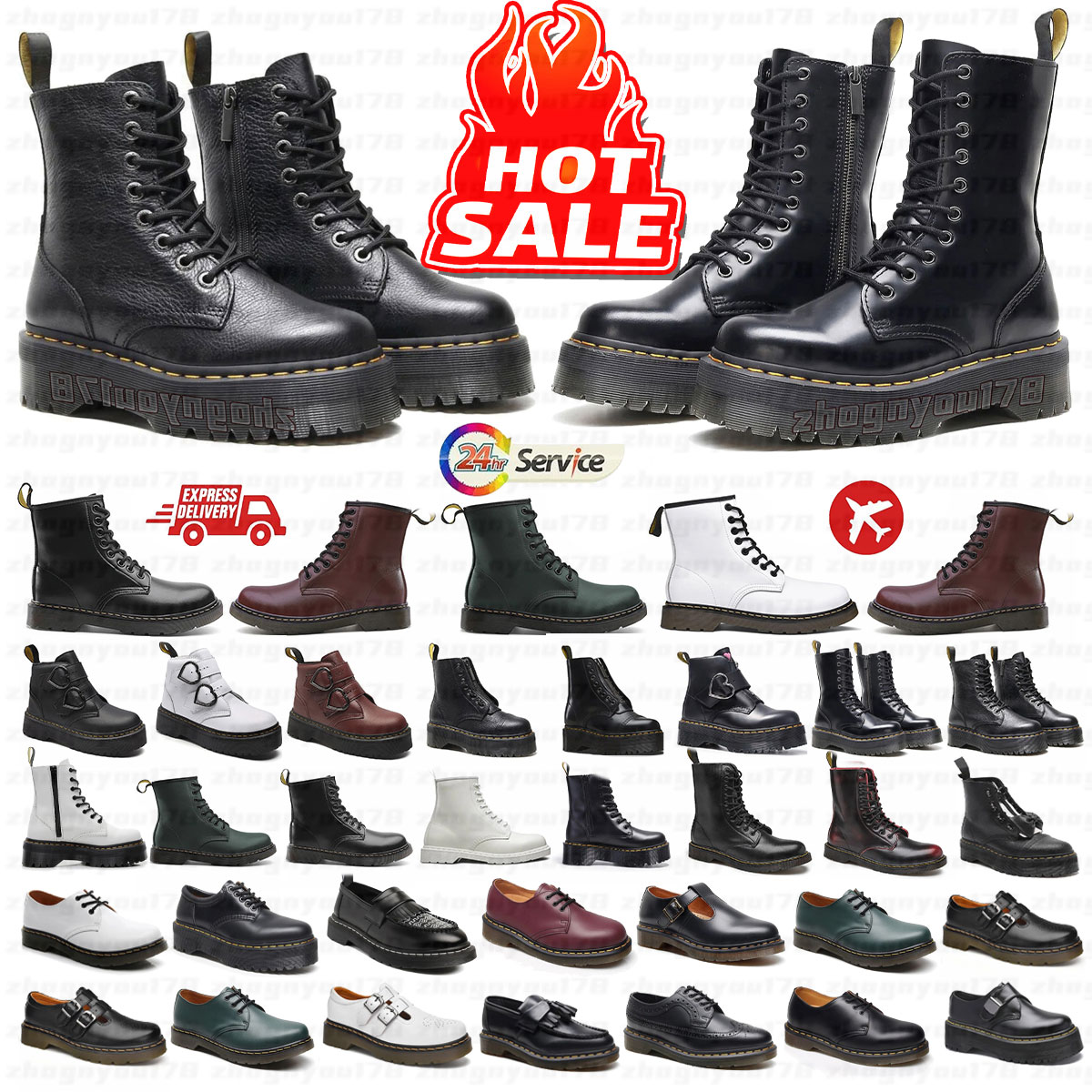 Designer doc matin boots for mens women warm booties real leather snow winter classic bottes black good luck boots platform doc matins sneakers boots trainers