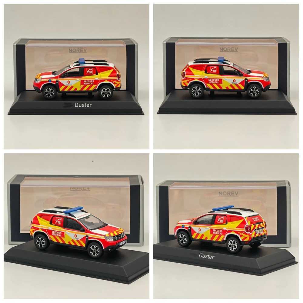 Norev 143 for DusterGendarmeriePoliceAmbulanceSecouristesPompiersFirefightersFirefighters Diecast Models Car CollectionT251023