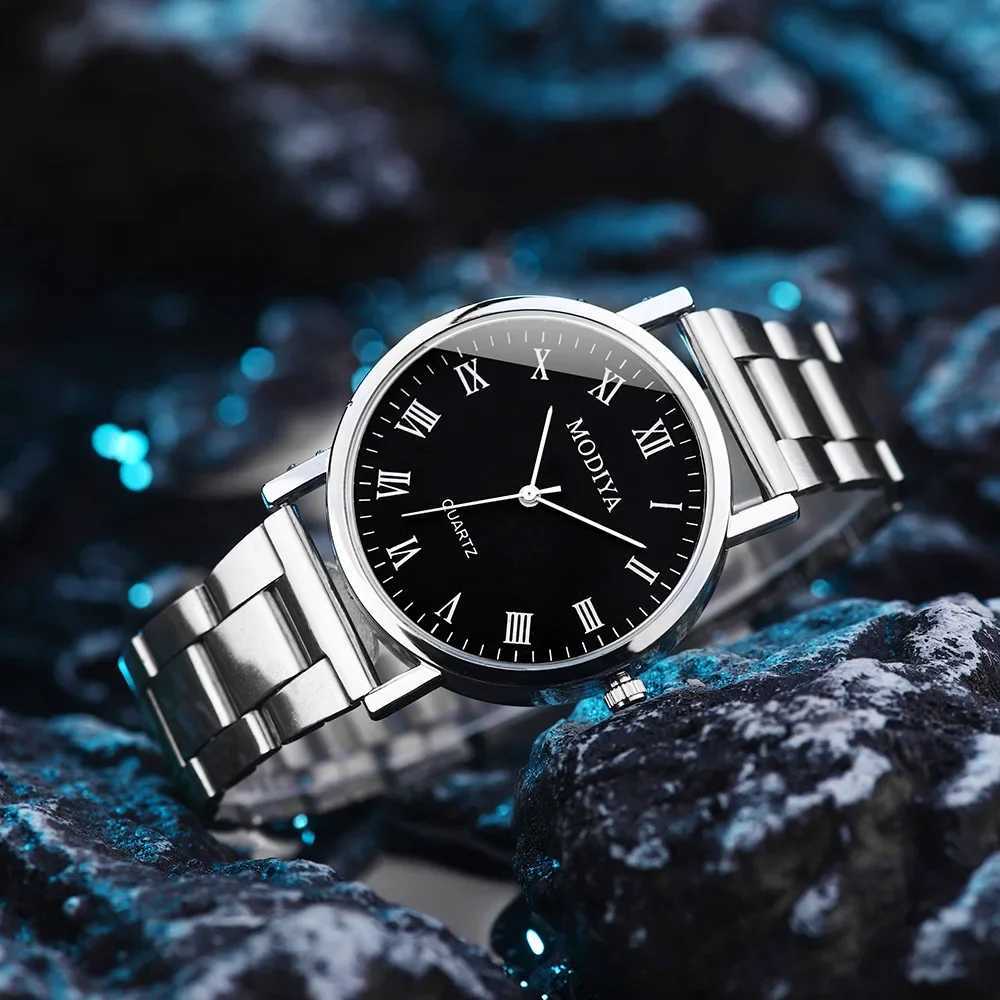Men Casual Stainless Steel Mesh Belt Watch Simple Dial Quartz Watch Round Dials Business Wristwatch Erkek Kol Saati Reloj HombreL251023