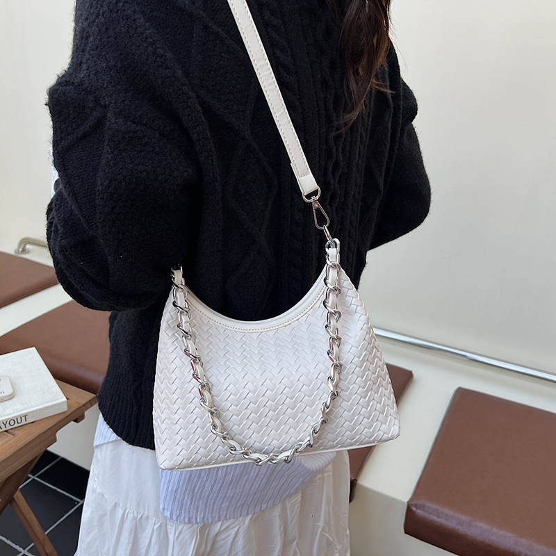Luxury Brand Designer Bag 2025 Fashionable Chain Woven Large Capacity Tote Bag Single Shoulder Crossbody Bag