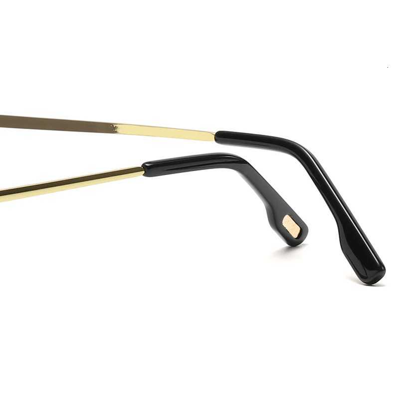 Red Lenses Fashion Sunglasses Metal Frame Cross Border Street Shooting Sunglasses for Men and WomenW251023