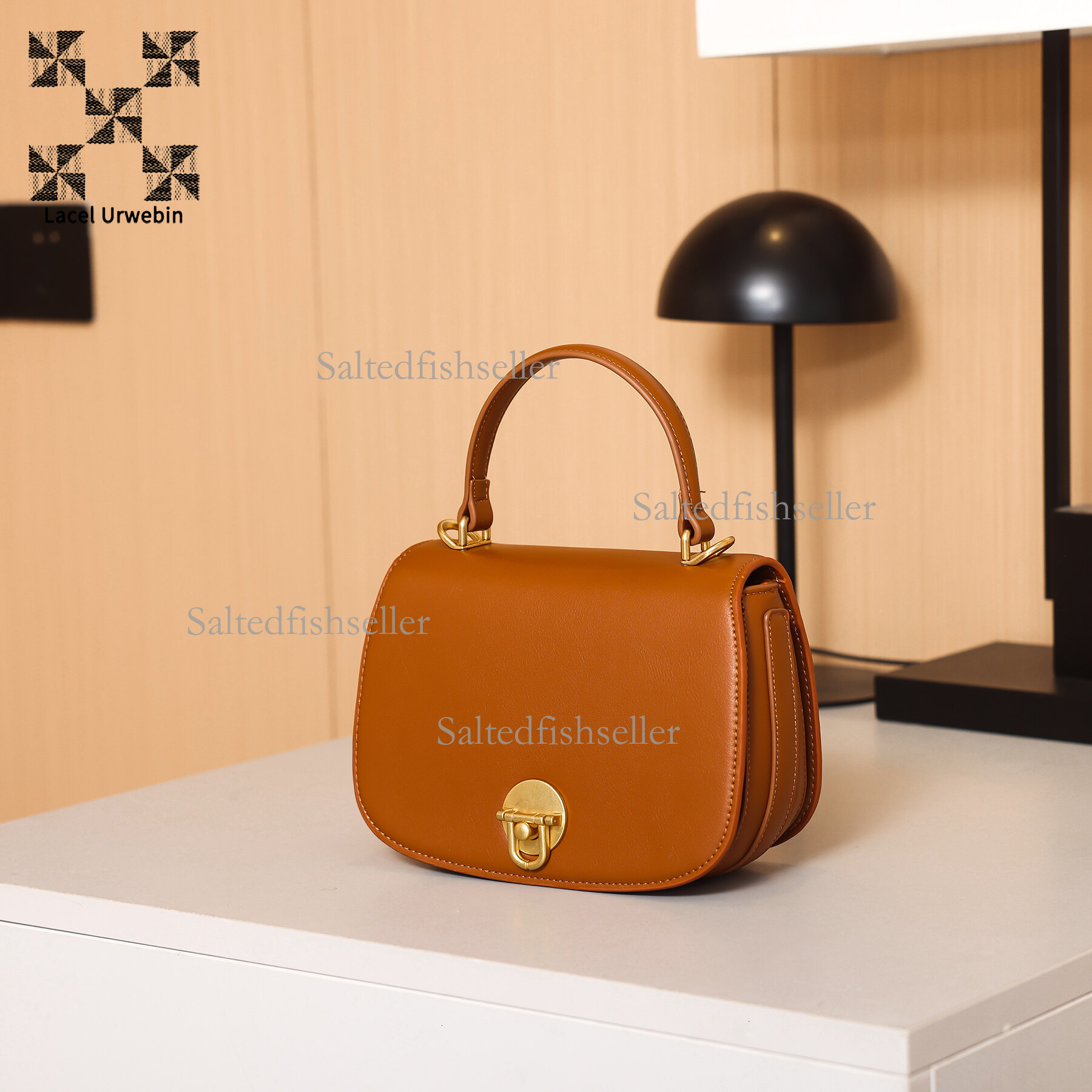 Lacel Urwebin New Trend Women's Handbag Designer Luxury Versatile Business Commuter Small Bag Exquisite Fashion Metal Buckle Single Shoulder Cros
