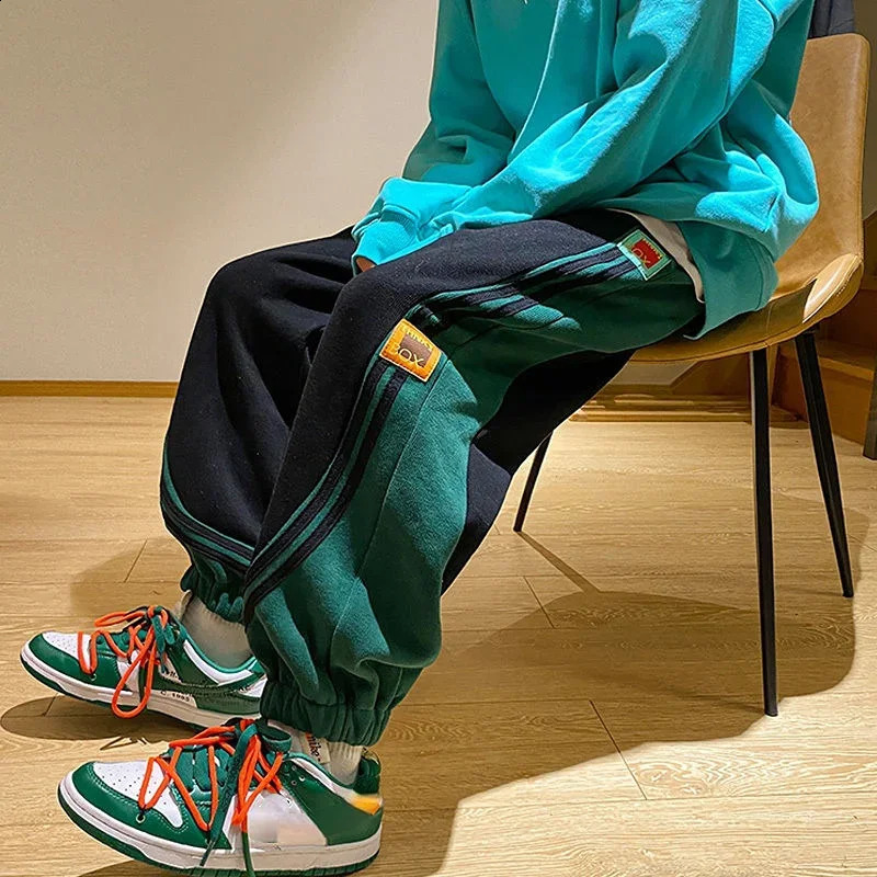 Trousers Jogger Sweatpants For Men Track Cotton Male Sweat Pants Sport Harem Athletic Trend Korean Style Y2k Elastic 251023