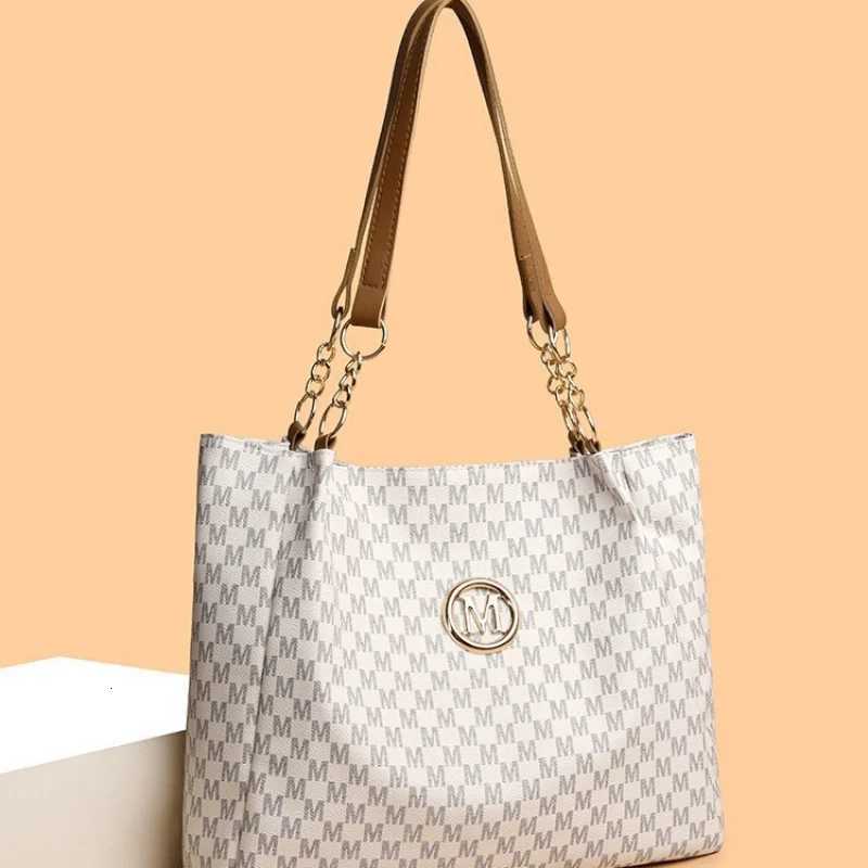 Womens New Commuter Tote Bag Trendy Fashionable Single Shoulder Large Capacity Simple Vintage PrintL251023