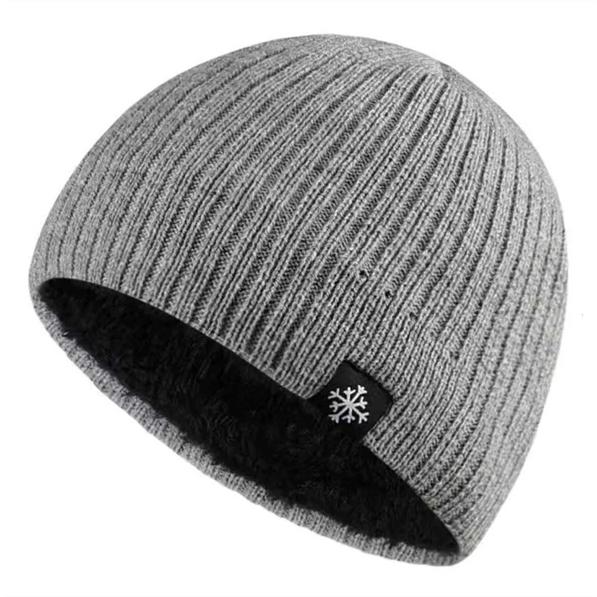 Autumn and winter mens and wens velvet plover knitted hat loose outdoor warm ear protection thick woon hatW251023