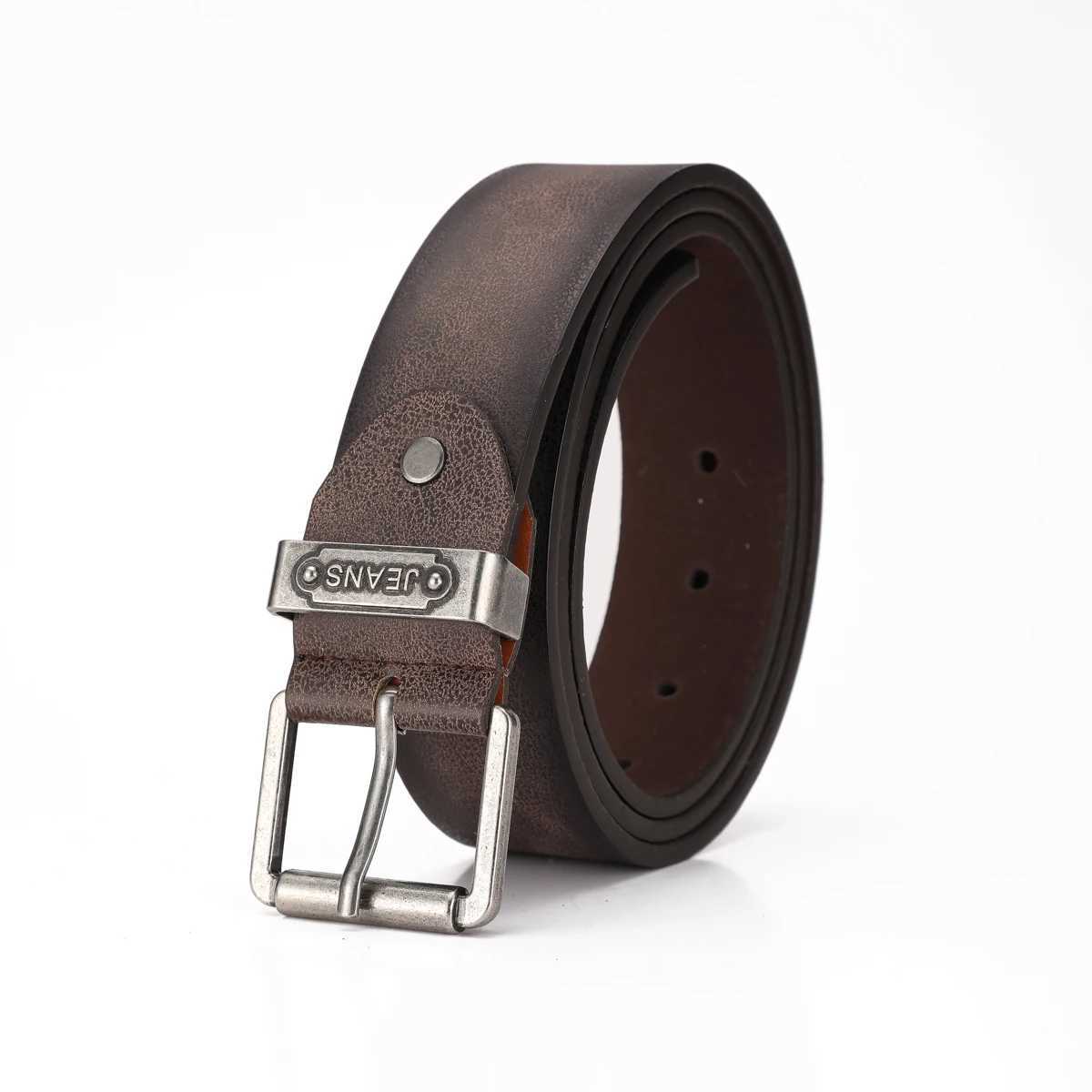 A Westernstyle PU leather belt for both men and women a classic and casual retro beltXJ251023