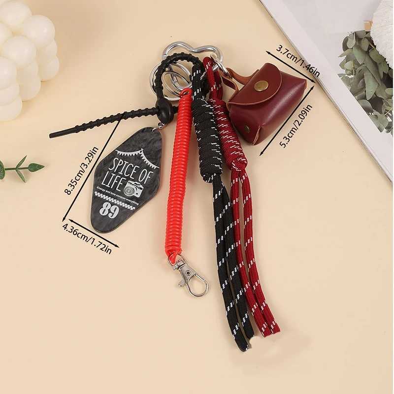 Bag Charm Handmade Nylon Rope Cute Key Chain Aesthetic Keychain Bag Accessories Charms for Handbag Backpack Car Z251023