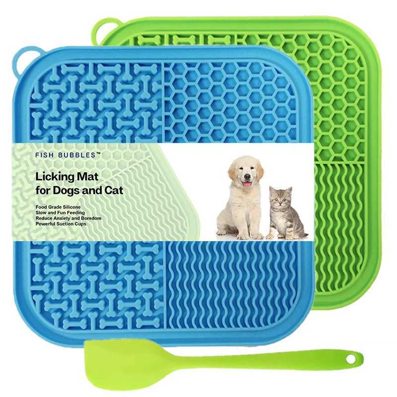 Licking Mat Slow Feeder for Dogs and Cats Premium Lick Pad with Suction Cups for Dog Anxiety Slow Feeder Dog Bowls Y251023