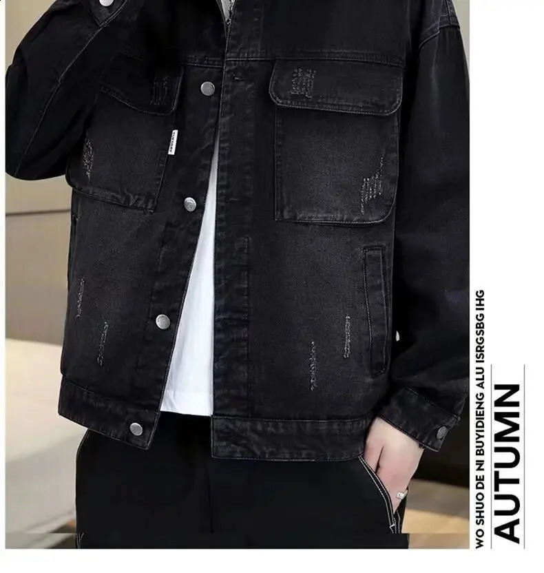 Autumn Coats ed Jackets in Jeans Mens Denim Man Male Coat Dress Jean Cowboy Clothes Jack 251023