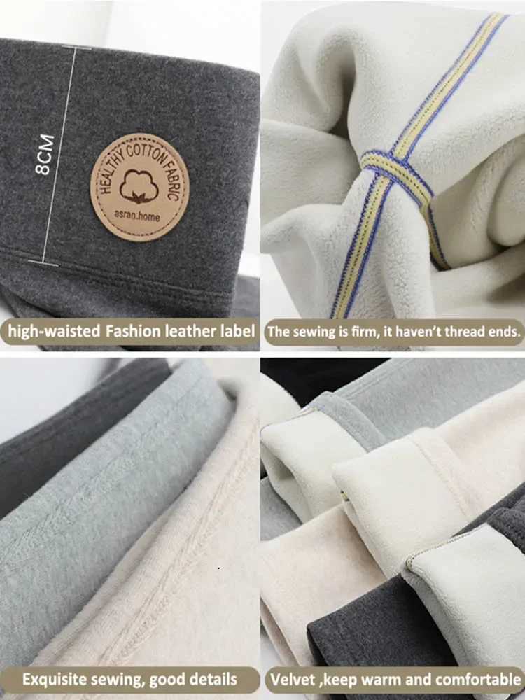 Womens Leggings with Fleece Thick Warm Velvet Cotton Tights Female Legging Pants Winter Skinny Grey Thermal Leggings for WomenT251023