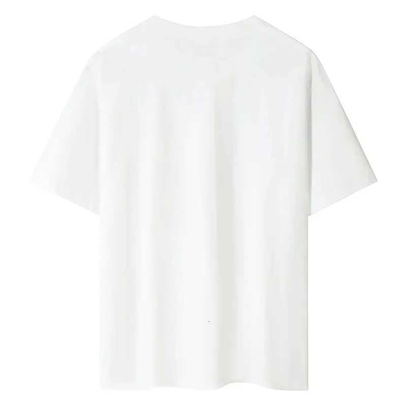 Mens Summer British Printed Casual Loose Tshirt Black Printed Round Neck Fashion Short Sleeve Y2K Large Tshirt TopXJ251023