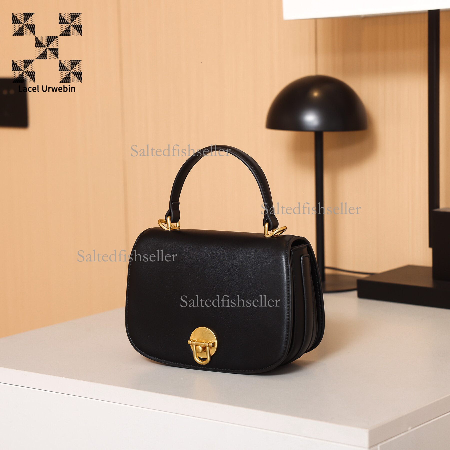 Lacel Urwebin New Trend Women's Handbag Designer Luxury Versatile Business Commuter Small Bag Exquisite Fashion Metal Buckle Single Shoulder Cros
