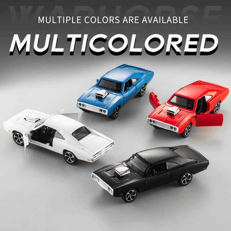 Limited edit 132 Diecast Metal simulation Dodge Warhorse Alloy model car sound and light Collection model boys toy giftT251023