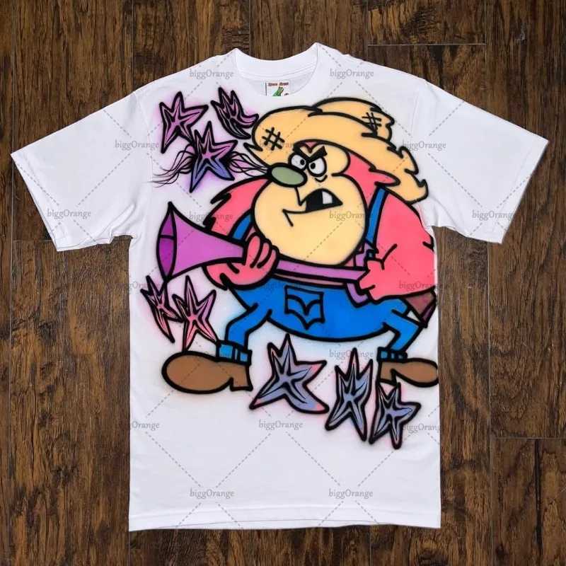 Y2K Retro Harajuku Summer Trendy Brand Oversized Cotton Round NeckTshirt Men 2025 New Hiphop Casual punk Goth StreetwearWomenXJ251023