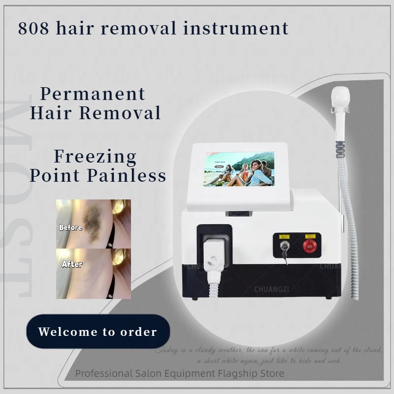 808nm+1064nm+755nm Three Wavelength Diode Laser Hair Removal Equipment Painless And Permanent Power