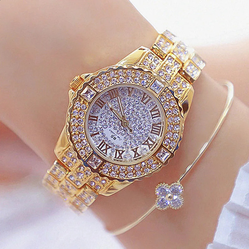 Women Watches Diamond Gold Watch Ladies Wrist Watches Rhinestone Womens Bracelet Watches Female Relogio Feminino 251021